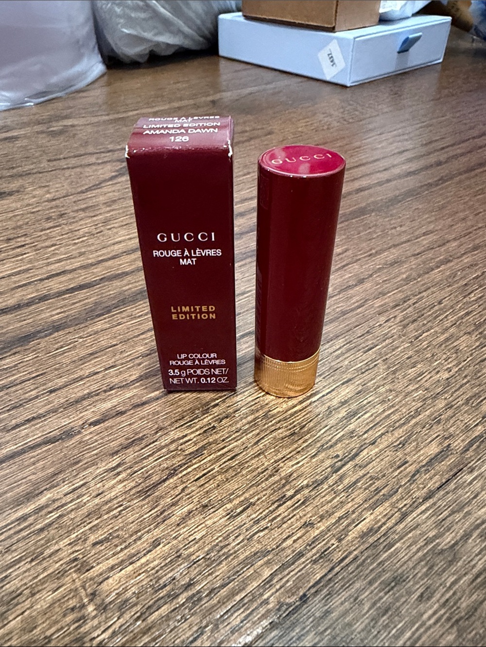 Gucci Matte Lipstick in Amanda Dawn 126 limited edition